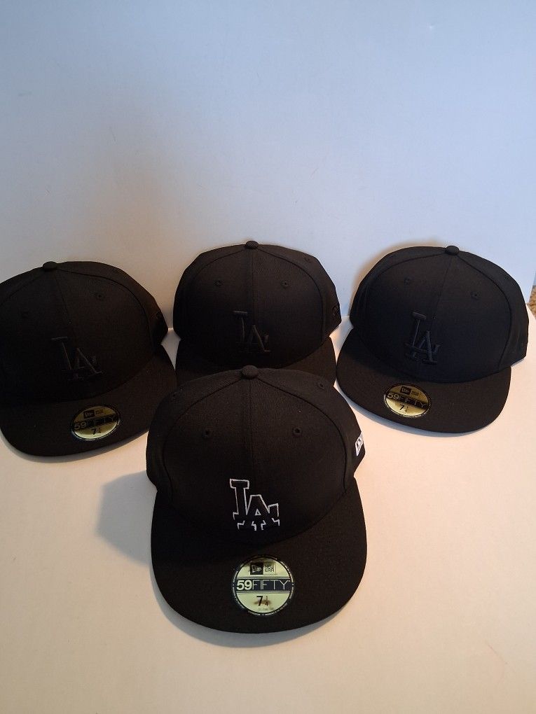 LA DODGERS ( 4 PC ) NEW ERA 59FIFTY CAP SIZE 7 1/4 ( BRAND NEW PRICE IS LOWEST )