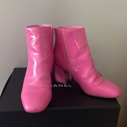 Pink Boots Heels 8