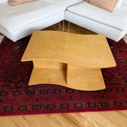 Rare Vintage 90s IKEA Wavy Coffee Table