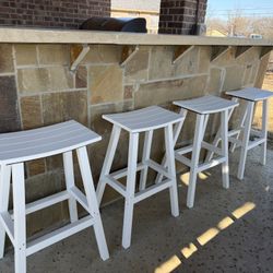 Poly Lumber Outdoor Bar Stools 