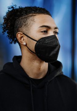 Adult Black KN95 Disposable Face Mask 20 Ct    