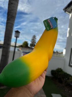 Squeezy Banana Squishy Toy