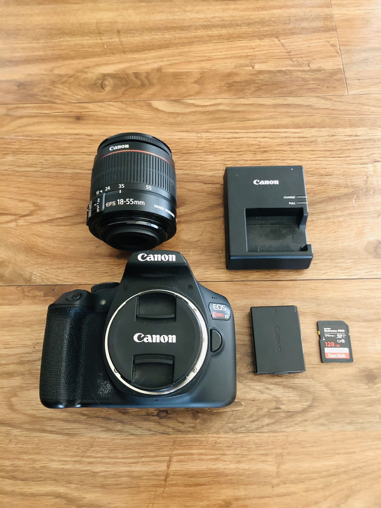 Canon EOS Rebel T7 DSLR Camera with 18-55mm Lens, SD Car