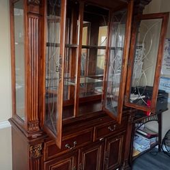 China Cabinet and Dining Room Table