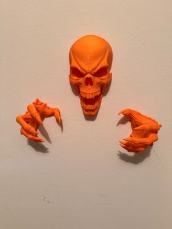 3D Printed Wall-Mounted Skeleton Monster – Halloween Decor