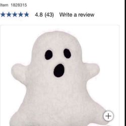 Sold Out Costco Viral 2024 Halloween Ghost Pillow (NEW). Soft, Large, Oeko Tex