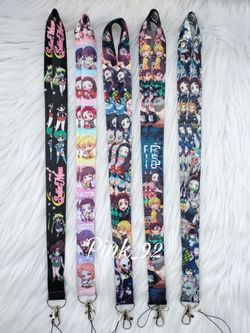 ANIME DEMON SLAYER / SAILOR MOON KEYCHAIN LANYARD