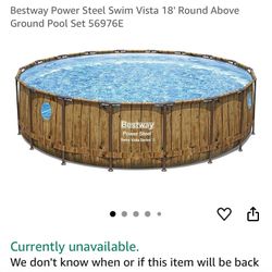 Bestway 18’ Above Ground Pool Used Once