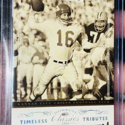 Len Dawson #ed /50 CHIEFS CHAMP RETIRED #16 HOF
