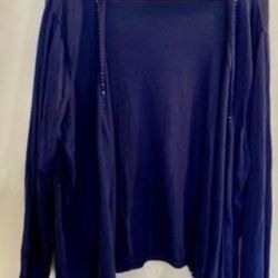 #234 3x Old Navy Cardigan. Navy Blue.