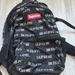 Supreme AW16 3M reflective repeat backpack 