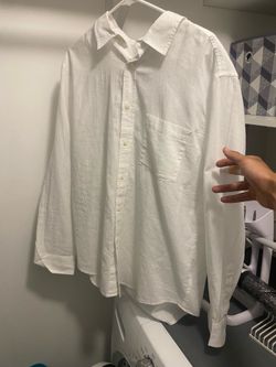 Men’s brand new white button up