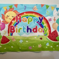 Birthday backdrop 