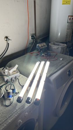 3 Quasar Science Switch 2 foot Led Tube Lights  & 3 Plug Dimmer 