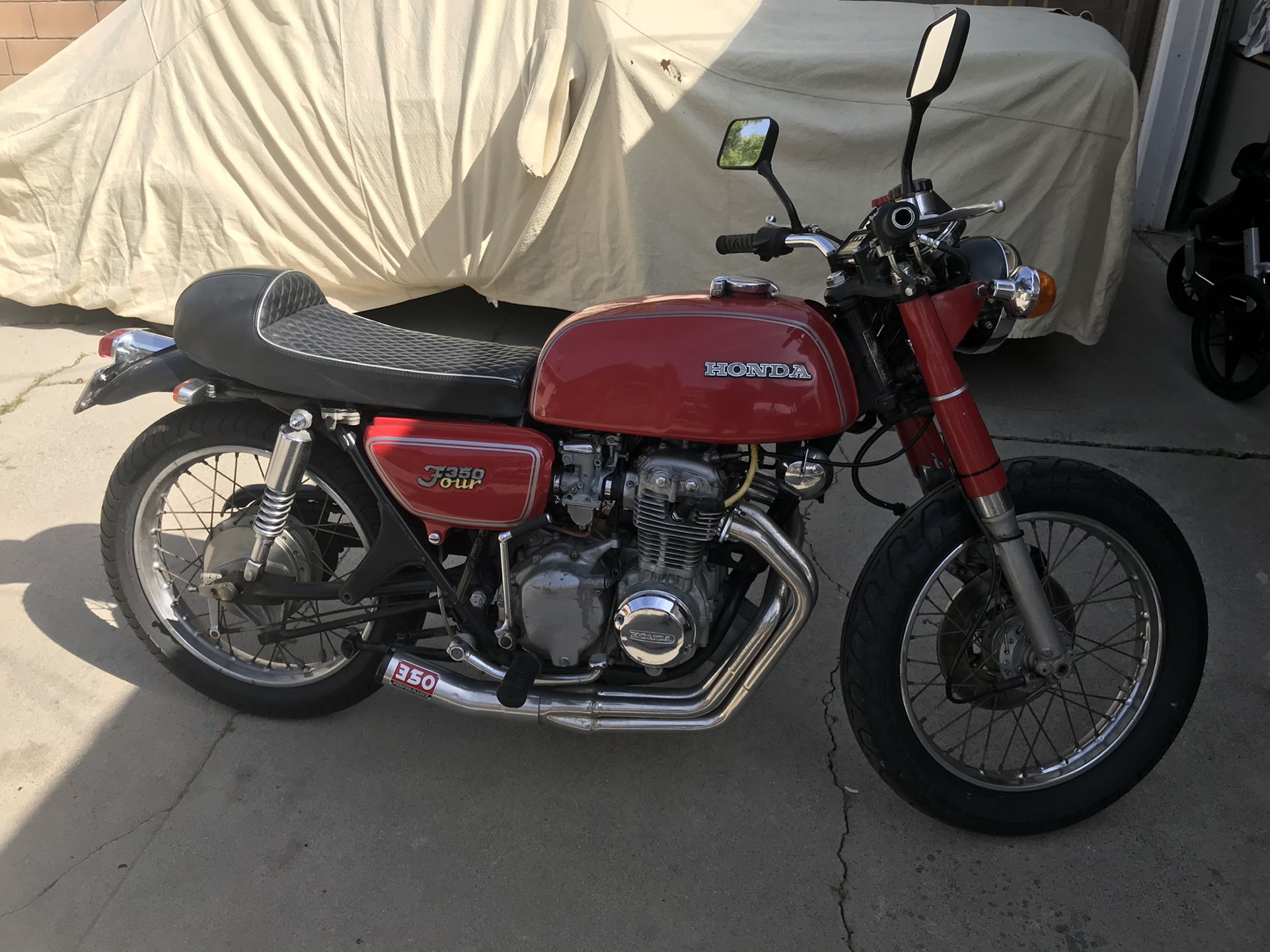 1973 Honda CB350F Cafe Style Motorcycle