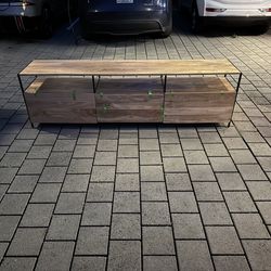 West Elm Industrial Storage Media Console 80”