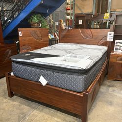 Full Or Queen Bed frame $1599 Solid Mahogany Hand Carved 