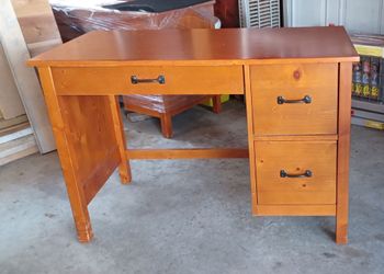 Two Wooden Desks