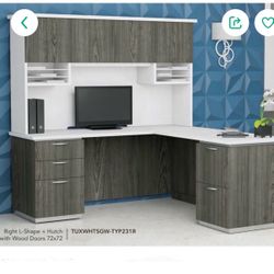 L Shaped Desk With Hutch Furniture 