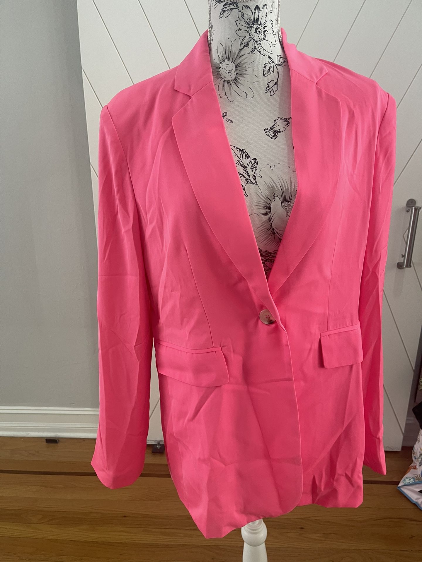 Neon pink blazer - New With Tags