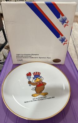 1984 Los Angeles Olympics Sam the Eagle Collector Plate – Limited Edition