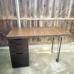 Custom Desk with IKEA Micke Drawer