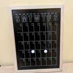 Framed Calendar Chalkboards 12in x 16in