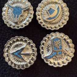 Vintage Western Button Covers