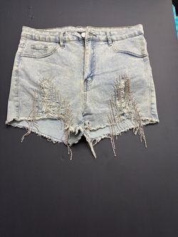 Shein Distressed Jean Shorts