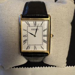 Gold Seiko Tank Watch