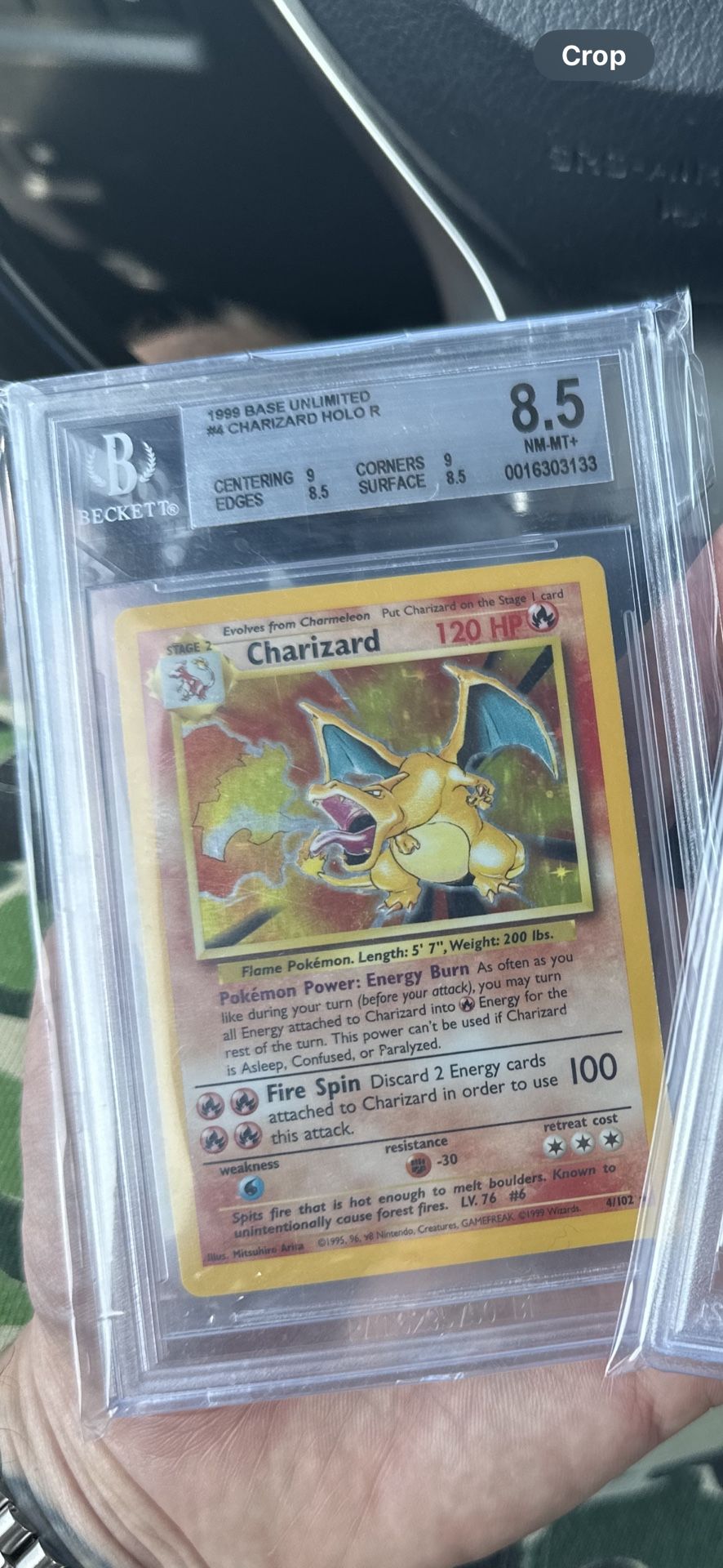 1999 Charizard Bgs 8.5 Clean