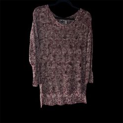 Burgundy and white Free Press sweater with a touch of grunge charm #grungevibes