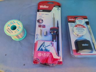Title: Weller Soldering Kit Bundle – 30W Iron, Solder Wire, Flux & Accessorie
