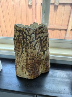 Handmade textured ceramic vase