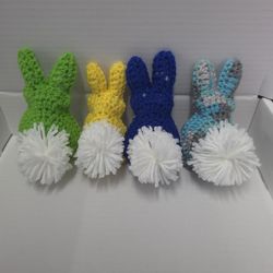 Handmade Crochet Bunny (set of 4- different colors available)