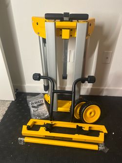 DEWALT 33 lbs. Heavy Duty Rolling Table Saw Stand with Quick-Connect Stand Brackets with 200lbs. Capacity