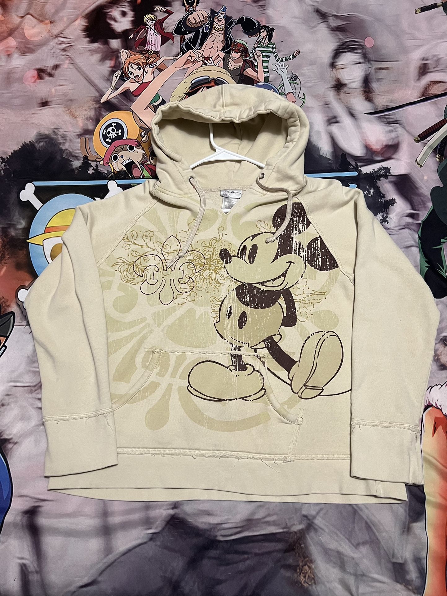 Disney Walt Disney Worlds Vintage Retro Mickey Mouse Bedazzled Hooded Jacket XXL
