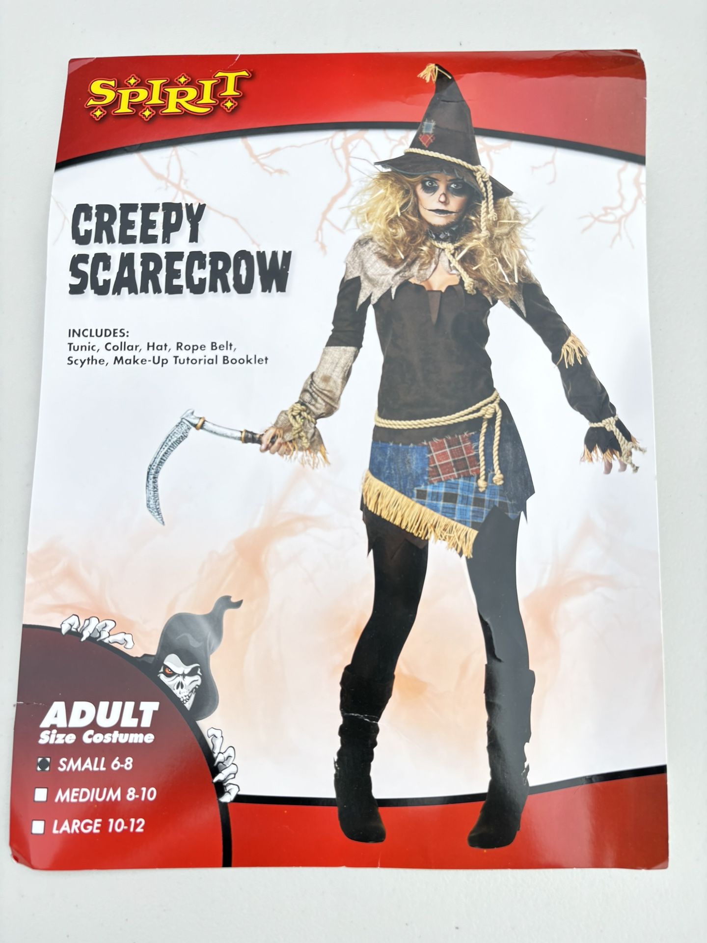Women’s Creepy/Scary Scarecrow Halloween Costume - Adult Small