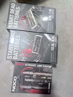 NOCO Boost Pro GBX155, GB150, and GBX75 Jump Starters price $219-$319