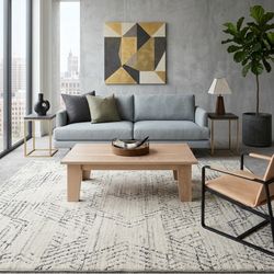 Handcrafted White Oak Coffee Table 