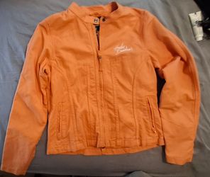 Harley-Davidson Orange Zip-Up Jacket