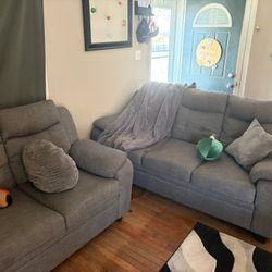 2 grey Couches 