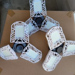 3 Pack LED Garage Light, 6000 Lumens Deformable Garage Light, 60W Ultra-Bright  Trilight Lamp Set With 3 Adjustable Panels, 6000K Light for Shop, Gara