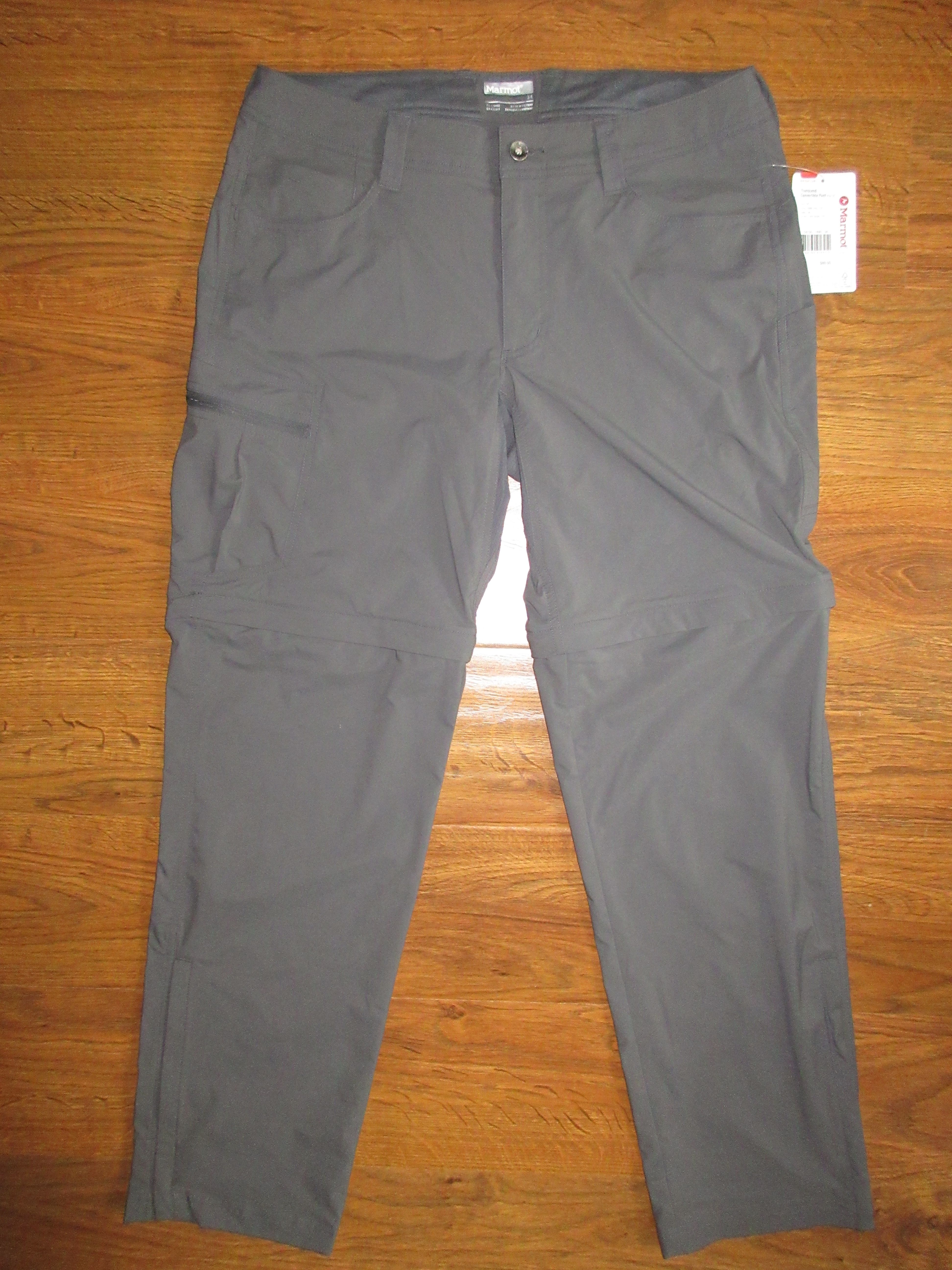 Marmot men's transcend convertible hiking pants 34