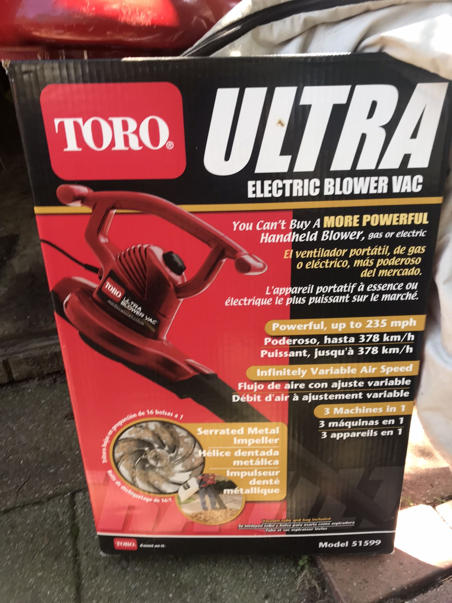 Toro Electric Blower Leaf Vac