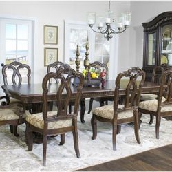 Dining Table San Marino Extendable Dining Table in Brown