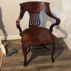 Solid Chair.   antique Brazilian Cherrywood