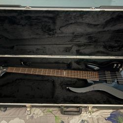 LTD B305 5 String Bass Neck Thru W/ Hard Case