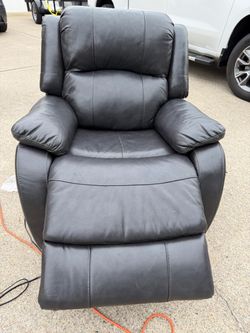 Leather electric recliner