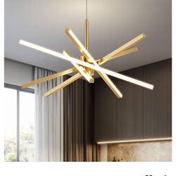 Modern Sputnik Chandelier Ceiling 82W LED Black Pendant Light Embedded Mount Chandelier